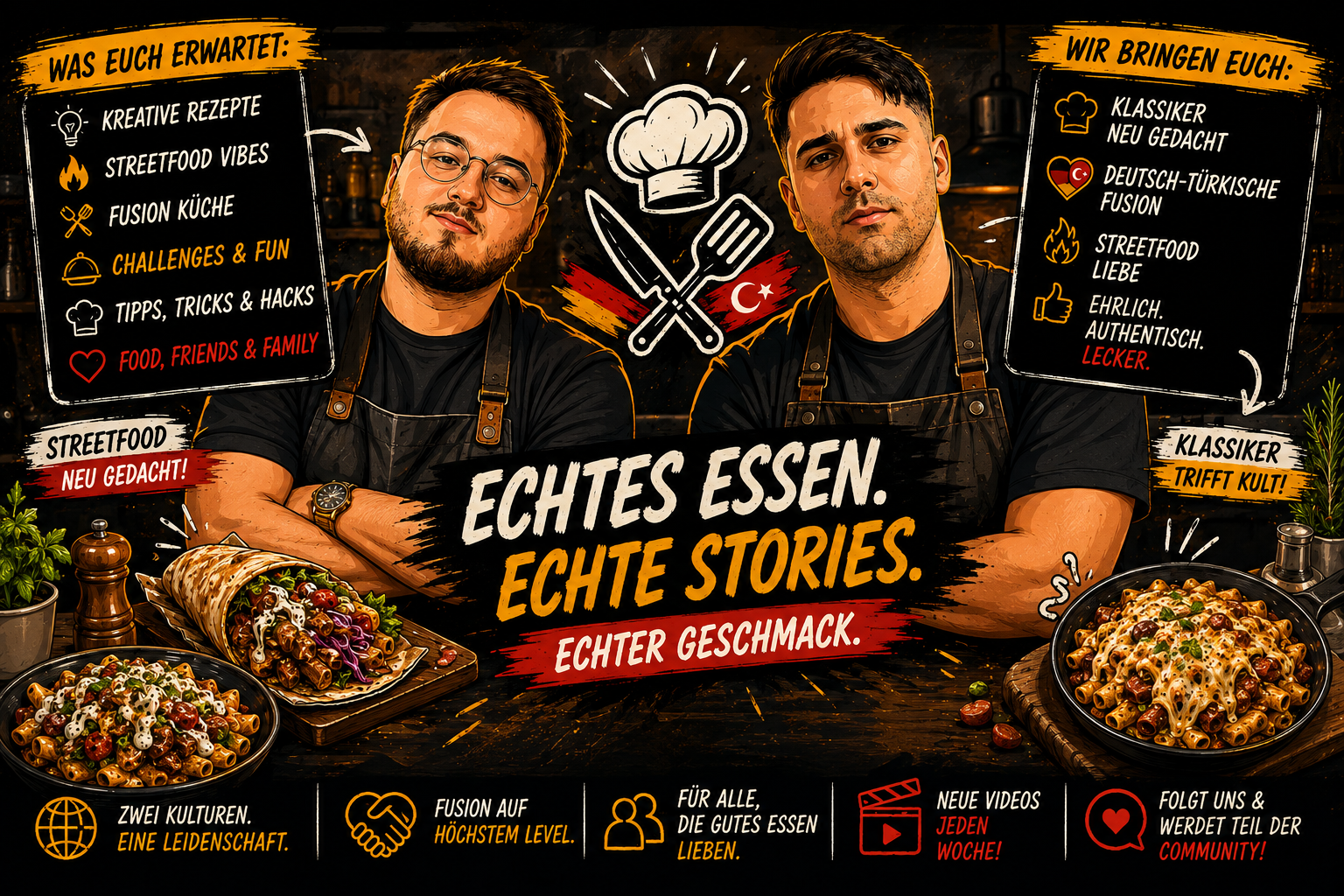 Illustration des Abi, schmeckt! Kochkanals